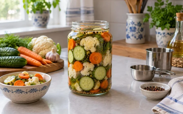 Cum citești o rețetă testată pentru legume marinate înainte să începi