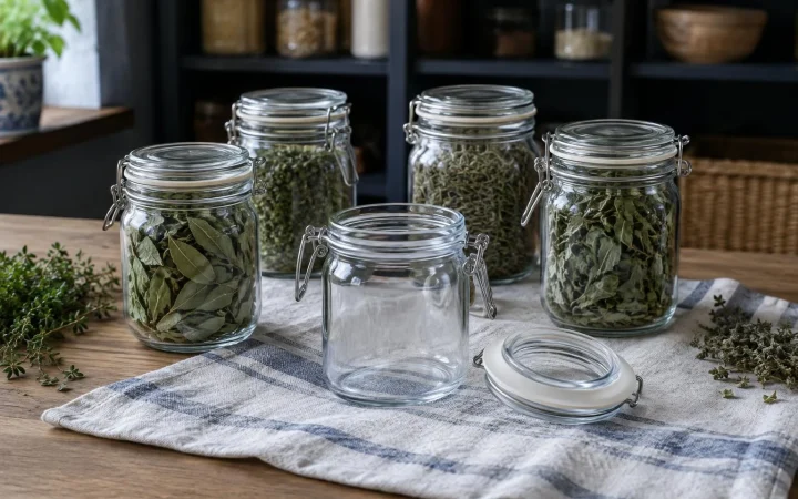 Cum cureți și usuci recipientele pentru ierburi aromatice