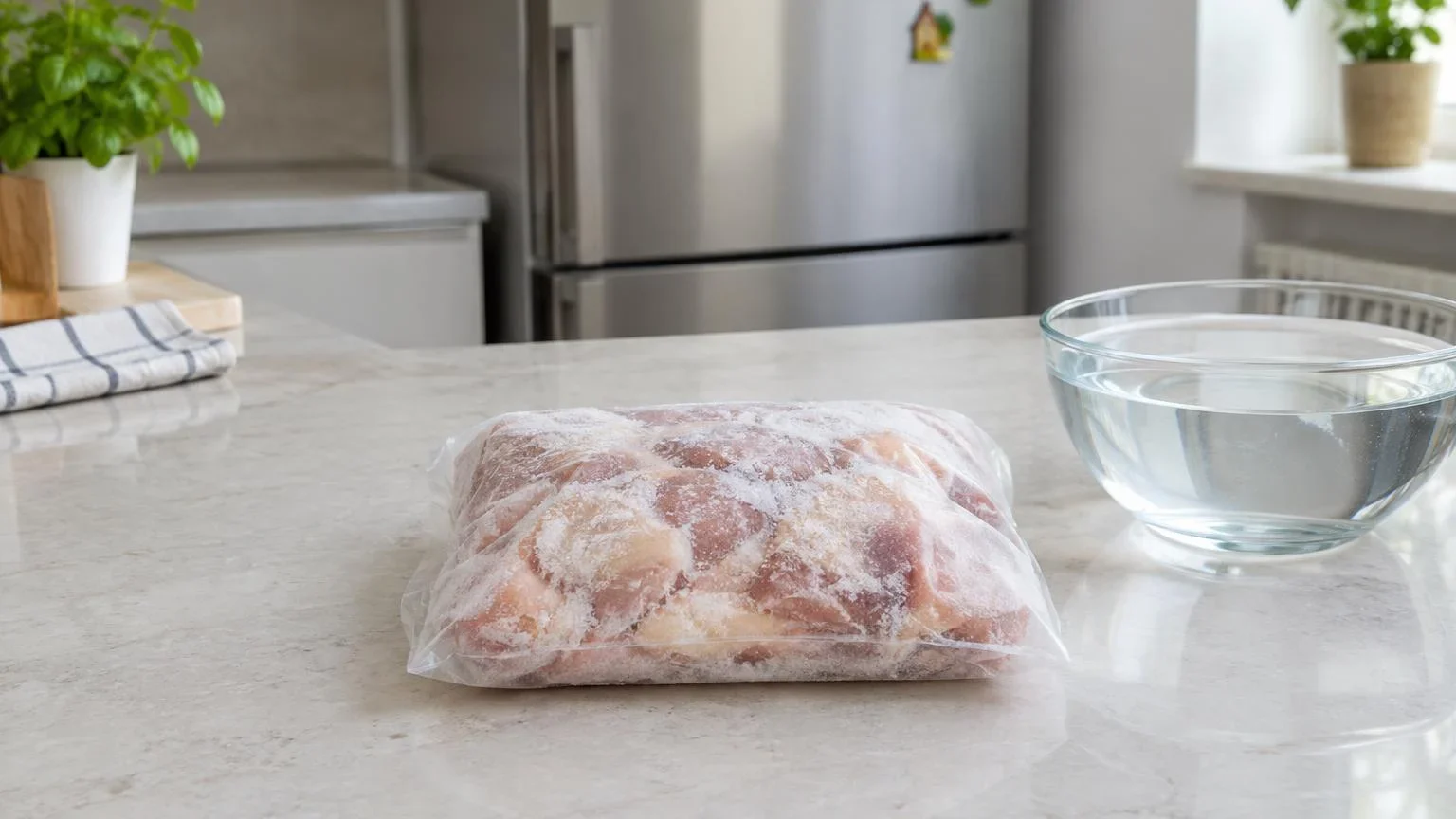 Dezghețarea alimentelor: de ce blatul bucătăriei nu este o metodă potrivită