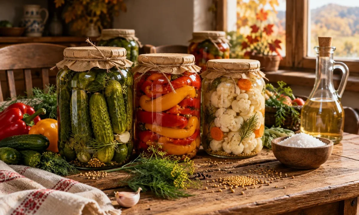 Greșeala pe care mulți români o fac când pregătesc legume marinate pentru iarnă